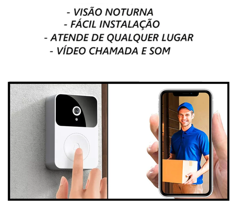 Campainha Áudio Vídeo Wi-Fi