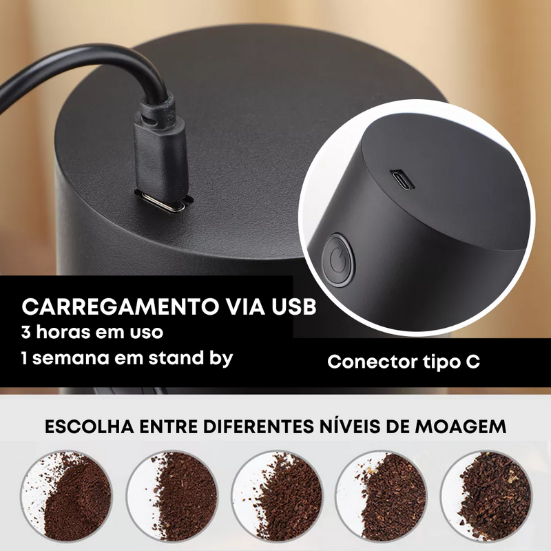 Moedor Automático de Café USB