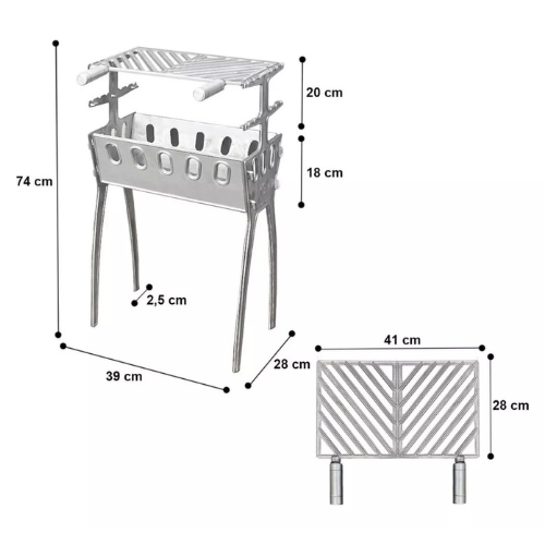 Churrasqueira de Alumínio Premium